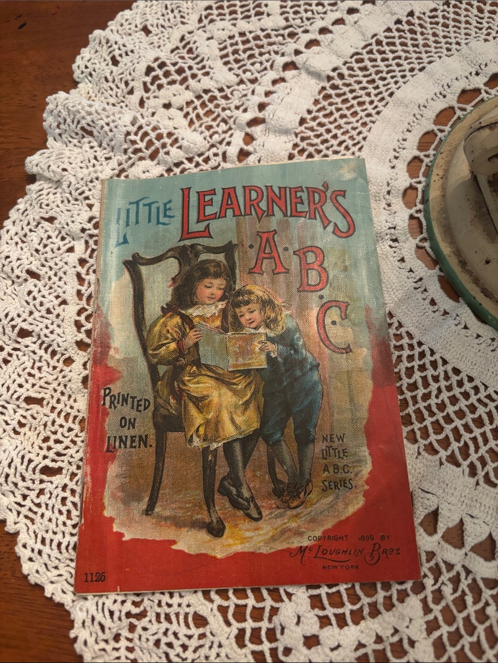 Little Learner's ABC Little Linen Series McLoughlin Bros. Book